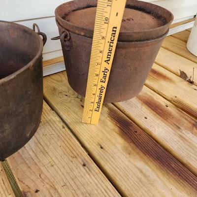 Two Cast Iron Pots