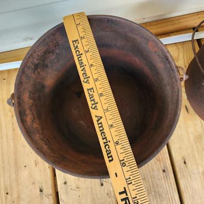 Two Cast Iron Pots