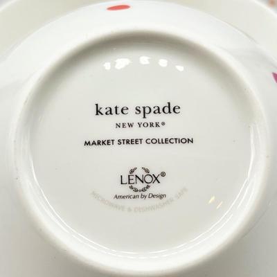 Kate Spade ~ Set of Four (4) Lenox ~ Market Street Bowls ~ Polka Dots |  