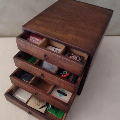 Vintage Multi-Drawer Wood Notions Box