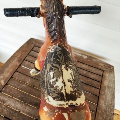 Vintage Horse Toy on Wheels