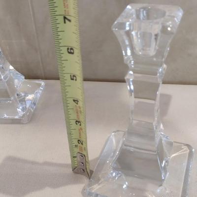Pair of Tiffany & Co. Crystal Candlestick Holders 7