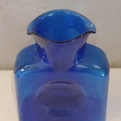 Vintage Blue Blenko Glass Jug