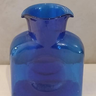 Vintage Blue Blenko Glass Jug