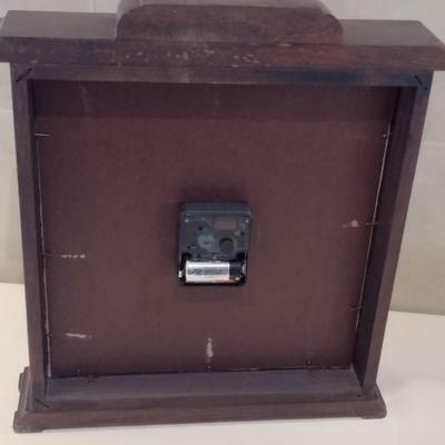 Needlework Face Wood Case Clock
