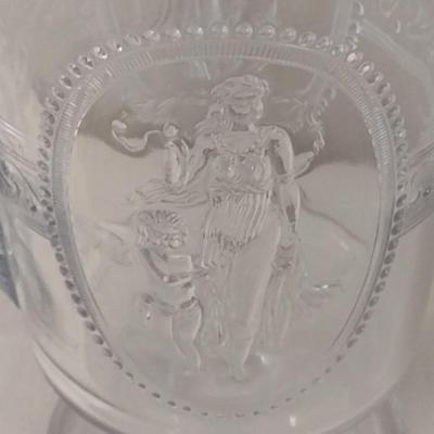 Richards and Hartley EAPG Cupid and Venus Glass Pitcher