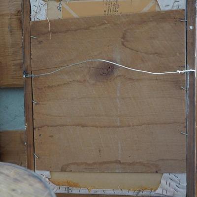 ROUND BAIL HANDLED LIDDED PANTRY BOX/ YARN ART FOR A GARDNER