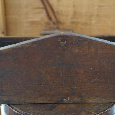 ANTIQUE BAIL HANDLED PANTRY BOX /PRIMITIVE HANGING CANDLE HOLDER/ TIN HANDLED BASKET