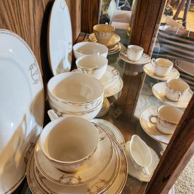 Large Set Salem "Commodore" China w/ 23k Gold Trim
