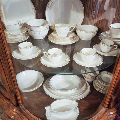 Large Set Salem "Commodore" China w/ 23k Gold Trim