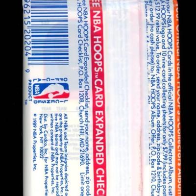 1989 NBA HOOPS BASKETBALL FACTORY SEALED PACK