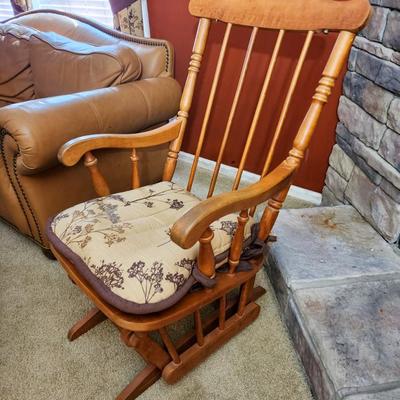 Vintage Glider with Cushion