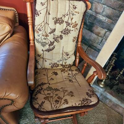 Vintage Glider with Cushion
