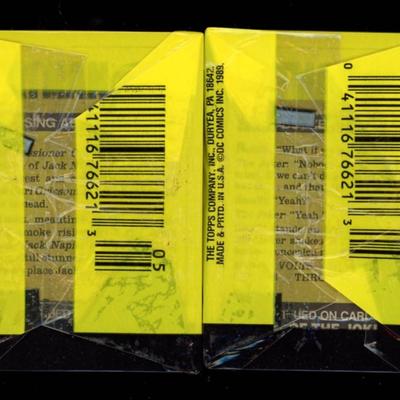 1989 TOPPS BATMAN TRADING CARD CELLO PACKS