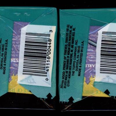 1991 TOPPS ROBIN HOOD TRADING CARD PACKS