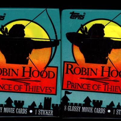 1991 TOPPS ROBIN HOOD TRADING CARD PACKS