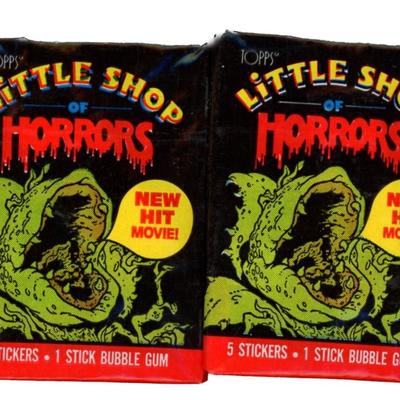 1986 TOPPS LITTLE SHOP OF HORRORS TRADING CARD PACKS
