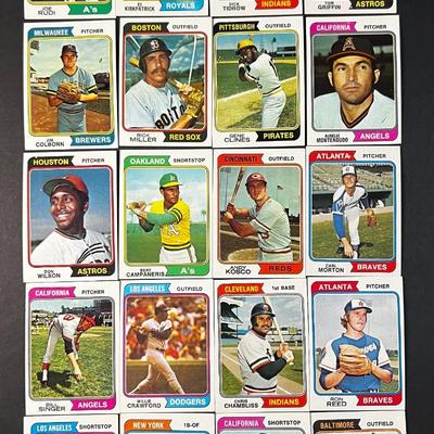 1974 TOPPS BASEBALL LOT