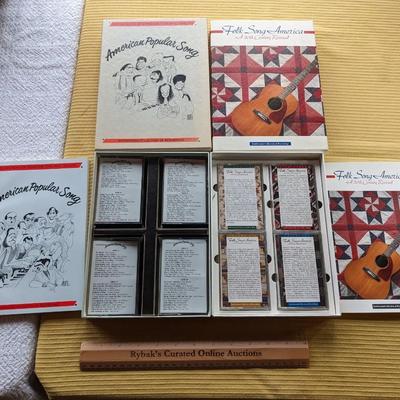 American Popular Song and Folk Song America 4 Cassette Sets
