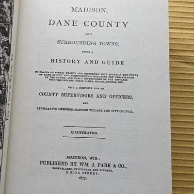 1877 History of Madison Dane County Surroundings