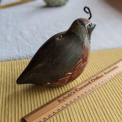 Vintage Handmade "Partridge" Wax Candle/Stone Candles Oakland CA 1986 UNLIT