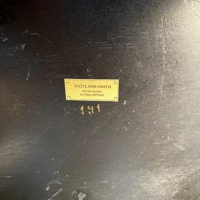 Griffin Foot, Marble Top, Brass Inlay Round Entry Table 