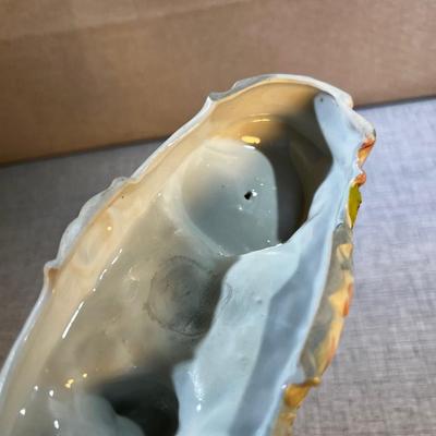 Conta and Boehme Porcelain Ox Cart with man and woman. 