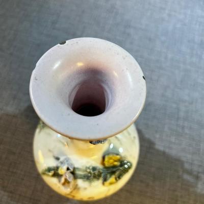 Cape Demonte Jug Bottle white with Green and Pink Interior 