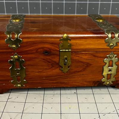 Brass Banded Cedar Box