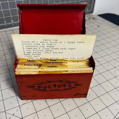 Antique Recipe Box full of Recipes