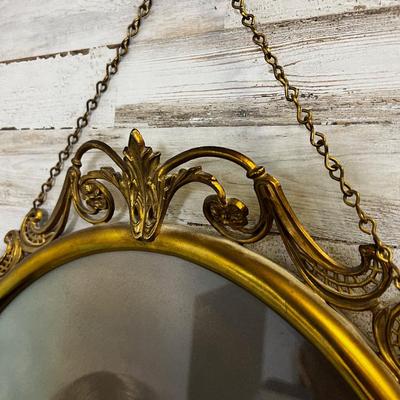 Antique Brass Frame with  a Portrait 