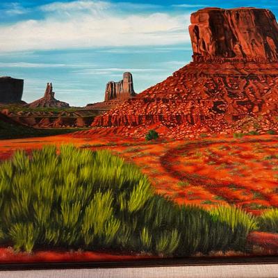 Monument Valley Painting. Oil on Canvas Painting by Anita Norton 2011 