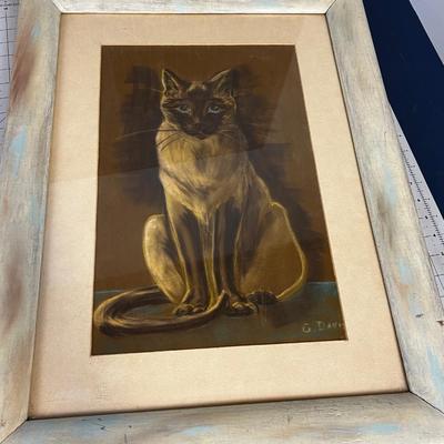 "CLEO" By Grace Davis Pastel Framed and Matted 1962 
