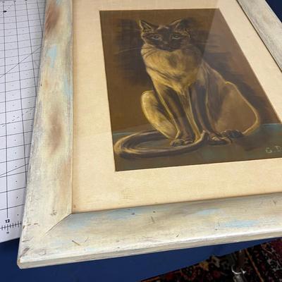 "CLEO" By Grace Davis Pastel Framed and Matted 1962 