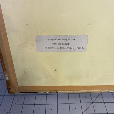 "CLEO" By Grace Davis Pastel Framed and Matted 1962 