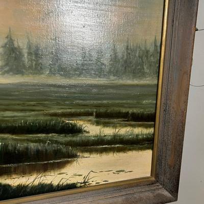 Beautiful River Bank with Teepee Painting By Fredrick Luckall 