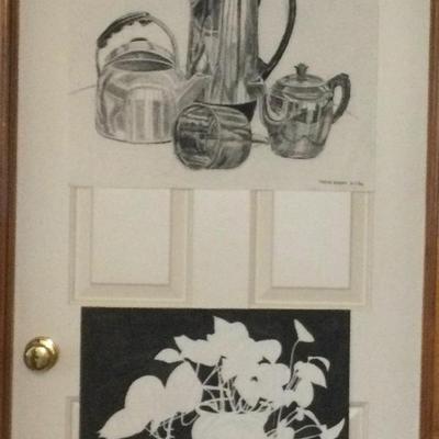 1231 Black & White Art Lot Originals