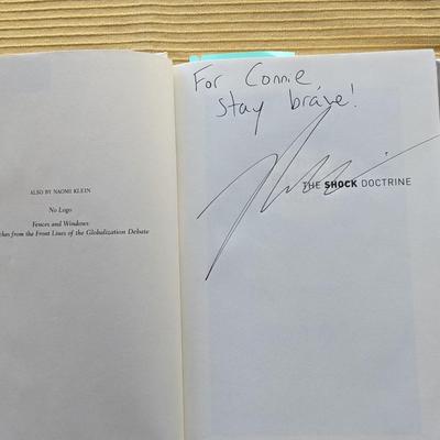 Autographed Naomi Klein, The Shock Doctrine