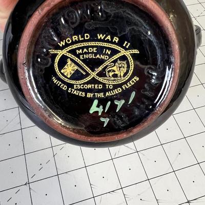 World War II Tea Pot Lid says, 