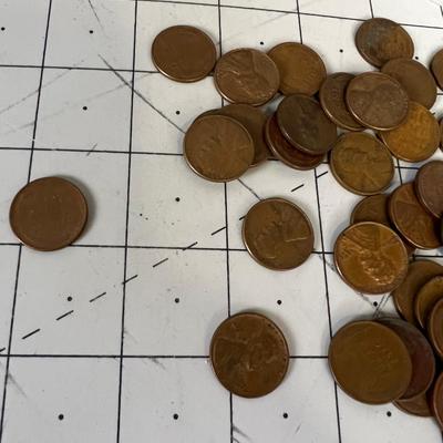 50 Wheat Pennies 