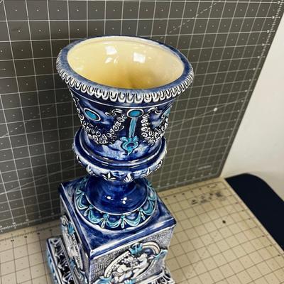Ceramic Hand Crafted 2-piece Blue Decoration 