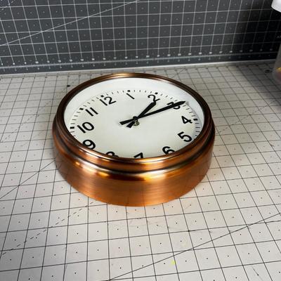 Copper Colored Clock