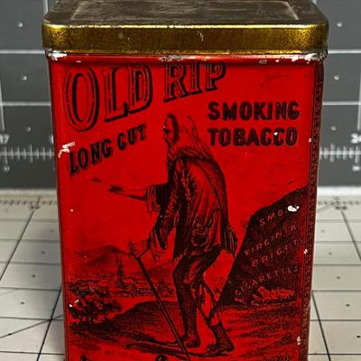 Old Rip, Long Cut Smoking Tobacco Tin says  