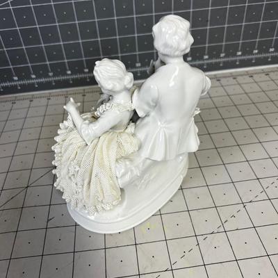 White Porcelain Lace Figurine