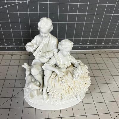 White Porcelain Lace Figurine