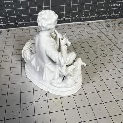 White Porcelain Lace Figurine