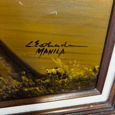 Ocean Scape Oil Original on Canvas Signed 