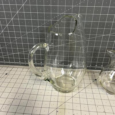 Clear Glass Pitchers 