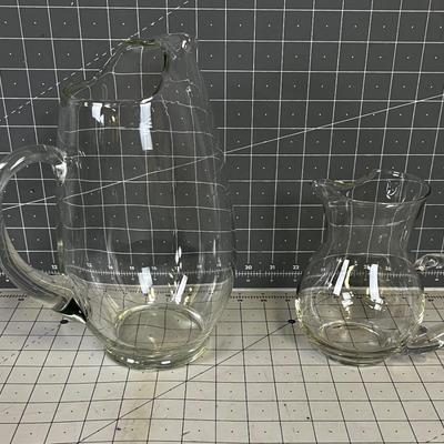 Clear Glass Pitchers 
