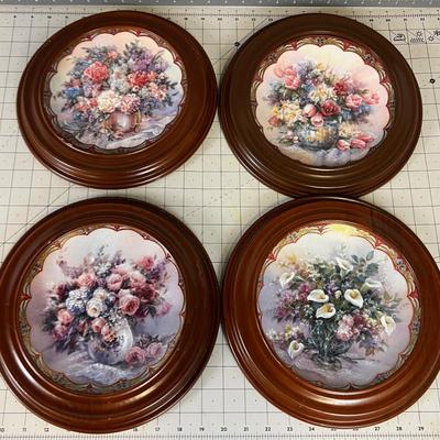Lena Lui Hand Decorated Plates with Flowers and Fairies 